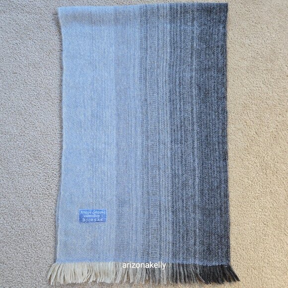 Atelje Carding Accessories - Handwoven Wool Scarf Atelje Carding Tweed Gradient Ombre Sweden Scandinavia